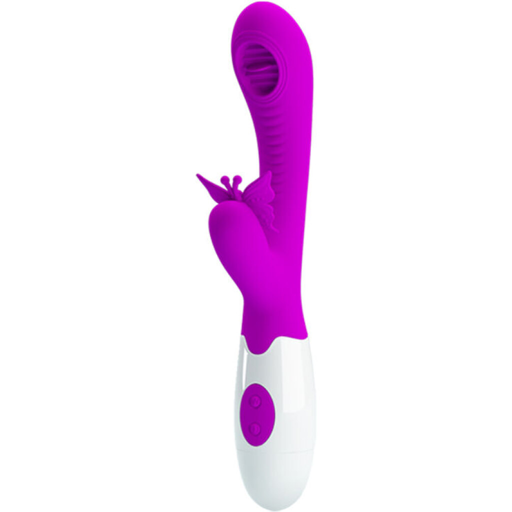 Vibratore Licking Con Farfalla