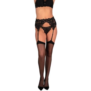 Reggicalze Nero Taglia S/M 13 1 5 Sextoy