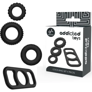 11271 SET 4 Anelli In Silicone Per Pene Sextoy