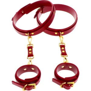 Set Bracciali Bondage Luxury 16 17155 RED 01 Sextoy