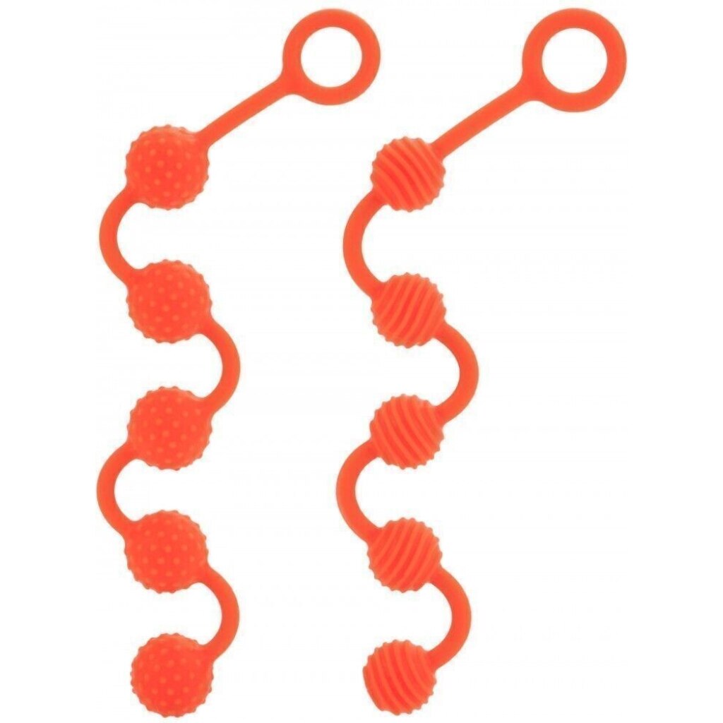 Perline Anali In Silicone Morbido Arancio