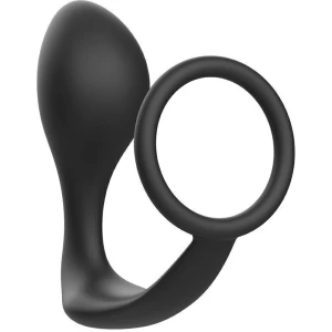7178 ANAL PLUG E COCK RING NERO Sextoy