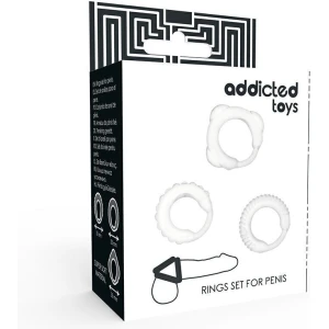 7385 Set 3 Anelli Pene Trasparente Sextoy