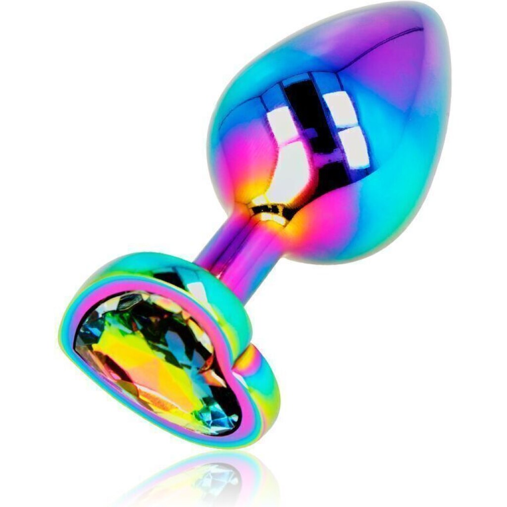 Plug Anale Cuore Iridescente M
