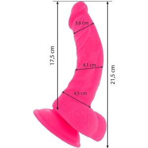 7821 Dildo Flessibile Con Vibrazione 215 CM Rosa Sextoy