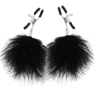 7844 Morsetti Capezzoli DARKNESS Con Pompom Sextoy