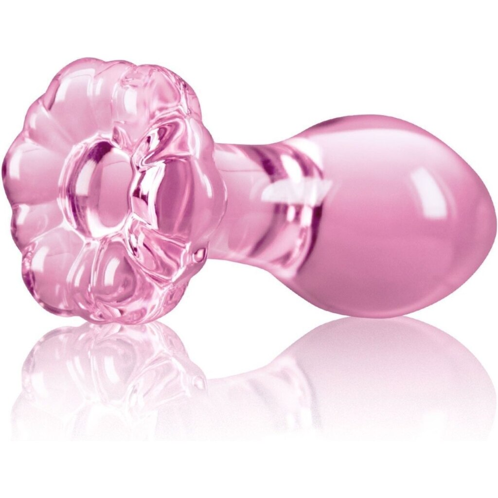 Crystal Flower Glass Pink