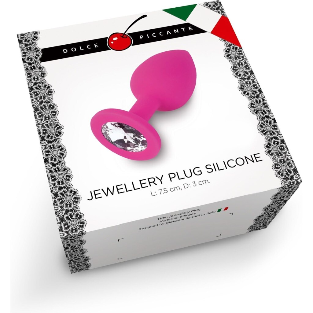 Plug Anale Small in Silicone con Cristallo