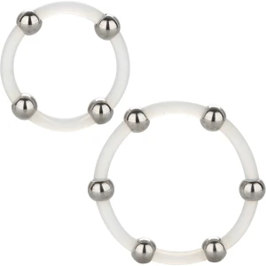 Set 2pz Anelli Elastici con perline in acciaio 6 8512 Set 2pz Anelli Elastici con perline in acciaio scaled 1 Sextoy