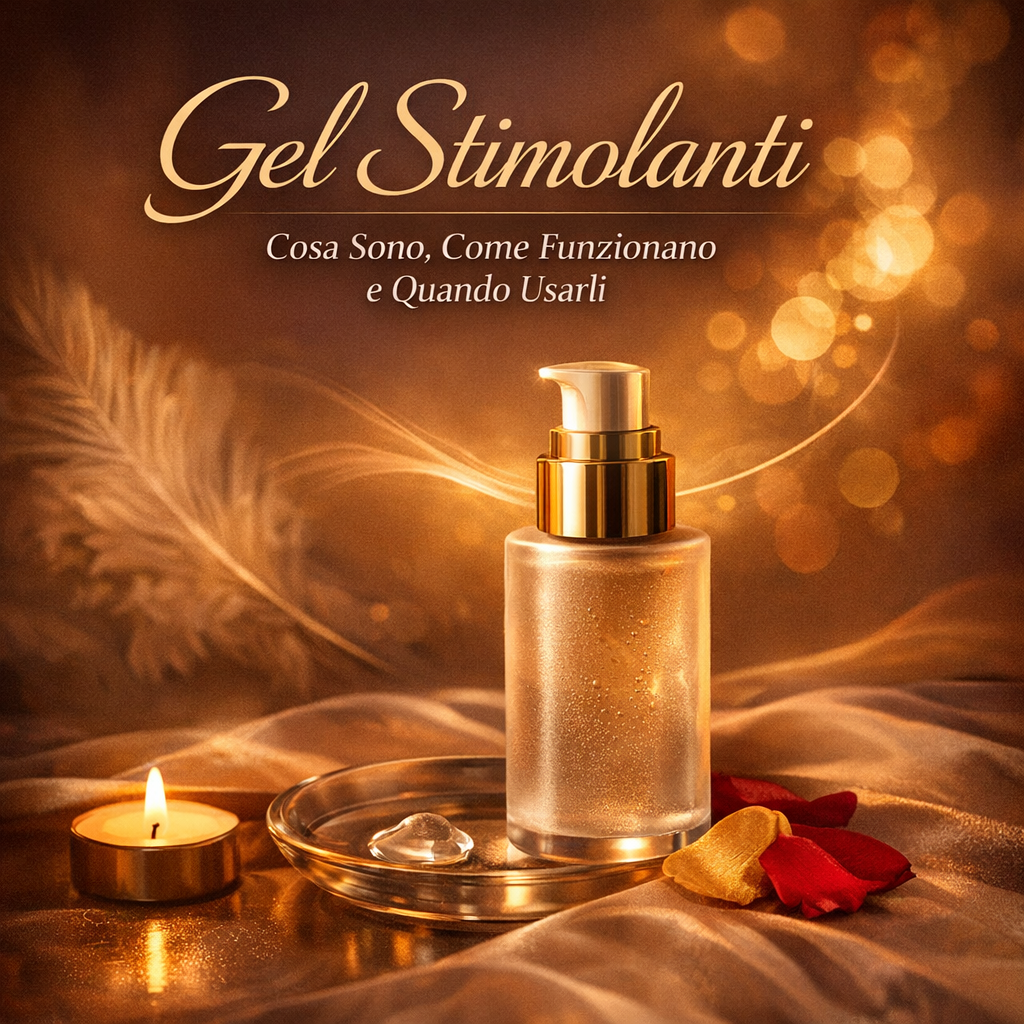 Gel stimolante cosmetico su sfondo elegante
