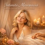 Donna serena che vive l’intimità menopausa con equilibrio e benessere