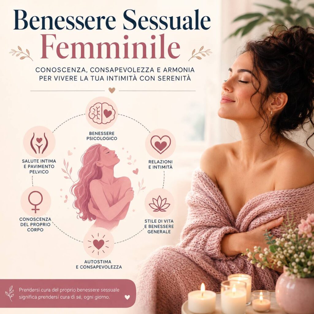 Benessere sessuale femminile: salute intima, autostima e consapevolezza del corpo.